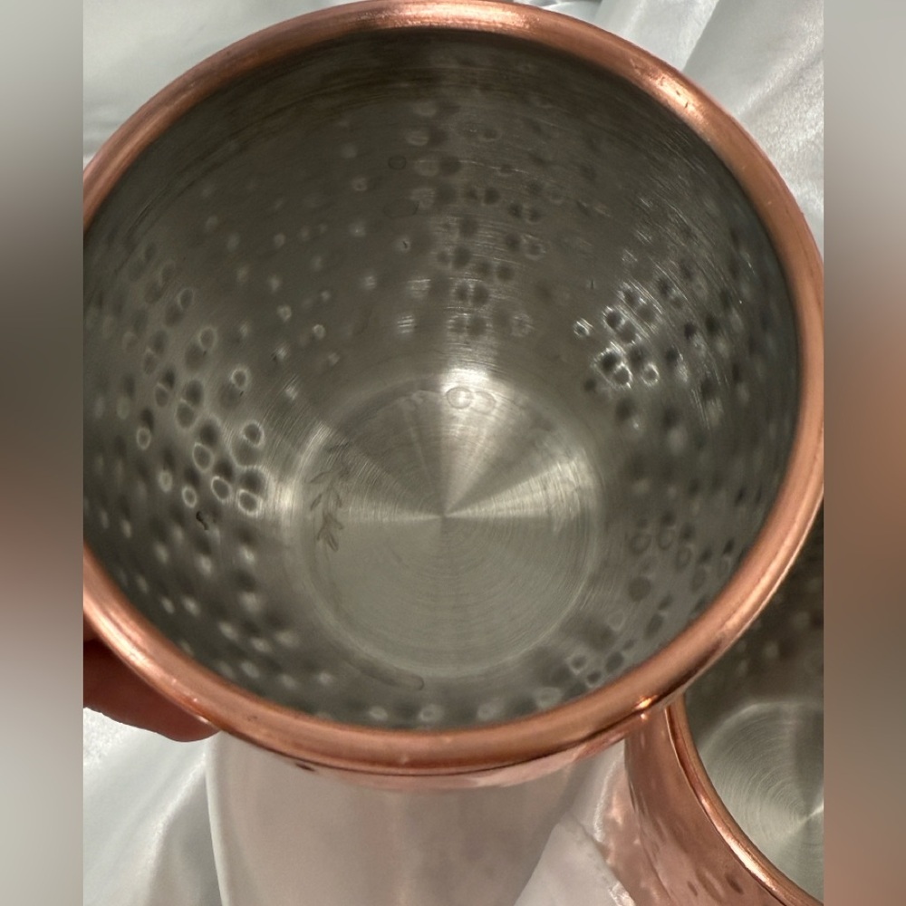 Arcoroc FK368 16 oz Moscow Mule Cup - Stainless Steel/Hammered Copper Finish - Picture 4 of 9